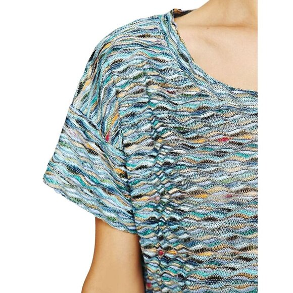 Free People Rainbow wave Boxy Top, Size S - Picture 3 of 11